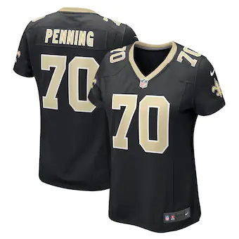 womens nike trevor penning black new orleans saints game pl